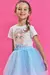 CONJUNTO KUKIE PRINCESA ELSA BLUSA MALHA E SAIA TULE 85633 - comprar online