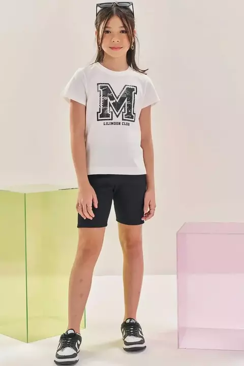CONJUNTO LILIMOON BLUSA OVER E SHORT BIKER 84408