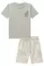 CONJUNTO CAMISETA E MEIA MALHA E BERMUDA MOLETON LINHO LUCBOO 83141 - Tutti Frutti | Moda Infantil 