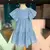 VESTIDO DE LAISE BORBOLETAS AZUL DOLCE MOMI J6706 - comprar online