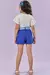 CONJUNTO KUKIE BLUSA MALHA POWER SHORTS TECIDO ALFAIATARIA 84884 - comprar online