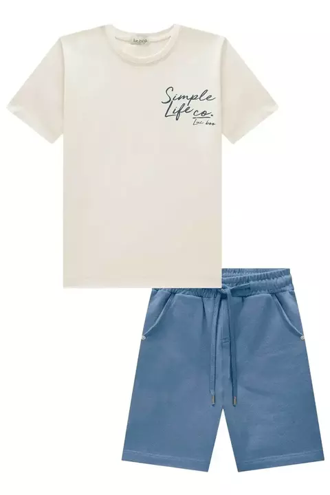 CONJUNTO LUC.BOO CAMISETA E BERMUDA SIMPLE LIFE 83151 - comprar online