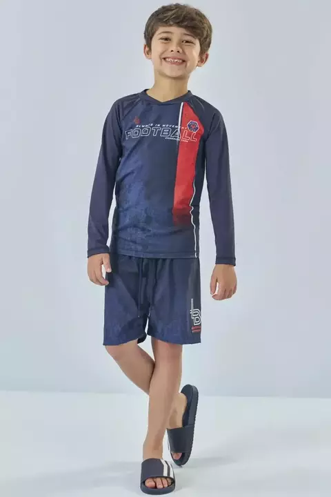 CONJUNTO DE CAMISETA EM MALHA UV DRY 50+ LUCBOO 85156