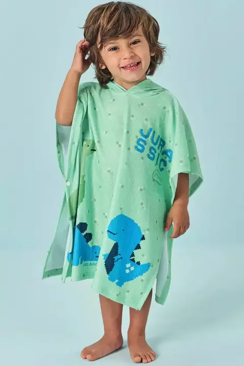 TOALHA PONCHO LUC.BOO COM CAPUZ PLUSH ATOALHADO 85560