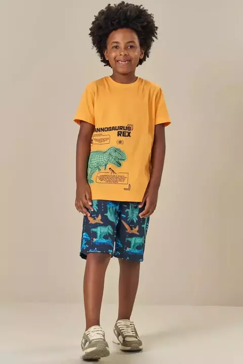 CONJUNTO CAMISETA MALHA E BERMUDA NYLON LUC.BOO 85110