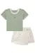 CONJUNTO LILIMOON CROPPED CANELADO E SHORT SAIA EM MOLETOM 84447