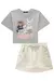 CONJUNTO LILIMOON BLUSA BOXY E SHORT SAIA 84467