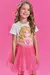 CONJUNTO KUKIE AURORA BLUSA MALHA E SAIA TULE 85635 na internet