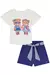 CONJUNTO KUKIE BLUSA MALHA POWER SHORTS TECIDO ALFAIATARIA 84884 na internet