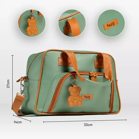 BOLSA MATERNIDADE HUG VERDE MILITAR B15002