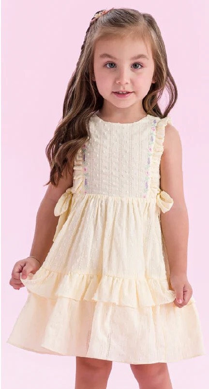 VESTIDO PETIT CHERIE LAÇOS E BORDADOS 51 11 31 27 224