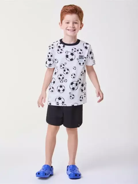 CONJUNTO BIMBI PRETO E BRANCO FUTEBOL GA217