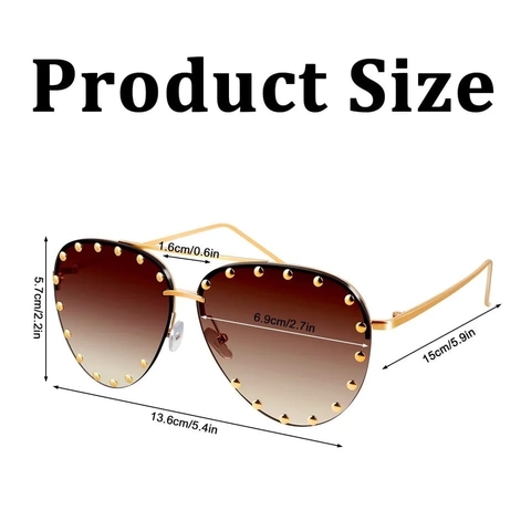 Gafas de sol con tachas(Hacemos envíos a todo Chile por Starken pagas el producto ahora y tu envío al llegar tu producto.)