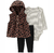 Trio colete fleece coração Carter’s - comprar online