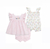 Trio floral rosa Little Me - comprar online