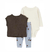 Trio colete tricô marrom Carter’s - comprar online
