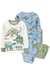 Pijama 4 peça dino verde Carter’s - loja online