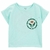 Blusa verde agua flor Carter’s - comprar online