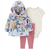 Trio casaco fleece flor Carter’s - comprar online