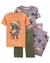 Pijama 4 peça dino laranja Carter’s - comprar online