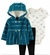 Trio casaco fleece verde Carter’s - comprar online