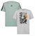 kit camisa cinza e verde Adidas - comprar online