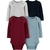 Kit 4 body liso vinho Carter’s - comprar online