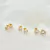 Descubra o Trio de Brincos Ponto de Luz em Ouro Amarelo 18K com Zircônias. Elegância e brilho para qualquer ocasião. Garanta já o seu!