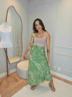 Saia Envelope com Forro no Bumbum - Rosirre