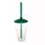 Copo de Plástico com Tampa e Canudo 300ml - Verde Escuro - 1 unidade - Rizzo (7