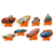 Decoração de Mesa Festa Hot Wheels - 8 Unidades - Festcolor (7899348593519)