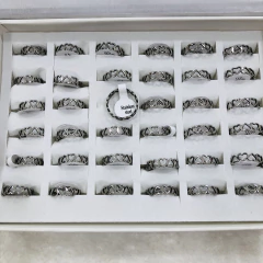 anillo acero corazon *36 16-20 - comprar online