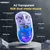 Freewolf mouse sem fio bluetooth a2 com tela digital, brilho rgb, ajuste de 5 pa na internet