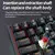 MUCAI MK61 USB Gaming Teclado Mecânico 61 Teclas Interruptor Vermelho Cabo Dest - olympo digital