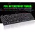 Redragon-K208 Teclado Mecânico Rainbow LED Backlight, 104 Tecla, Anti-Fantasma, - olympo digital