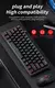 MUCAI MK61 USB Gaming Teclado Mecânico 61 Teclas Interruptor Vermelho Cabo Dest - loja online