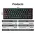 Imagem do MUCAI MK61 USB Gaming Teclado Mecânico 61 Teclas Interruptor Vermelho Cabo Dest
