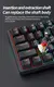 MUCAI MK61 USB Gaming Teclado Mecânico 61 Teclas Interruptor Vermelho Cabo Dest - olympo digital