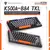 Teclado mecânico Machenike K500A-B84 75% TKL Hot-Swappable com fio para jogos,