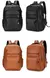 Mochila de carregamento USB de couro PU para homens, mochilas grandes para lapto - comprar online