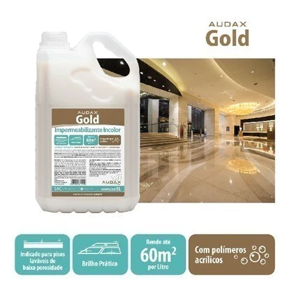 CERA IMPERMEABILIZANTE INCOLOR GOLD AUDAX 5 LITROS