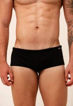 Sunga tradicional preto canelado vert - comprar online