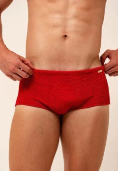 Sunga tradicional vermelho rubi canelado - comprar online