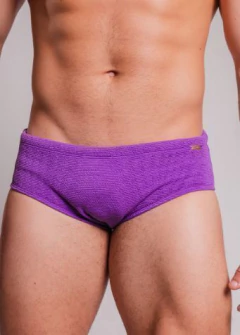 Sunga slim roxo canelado na internet