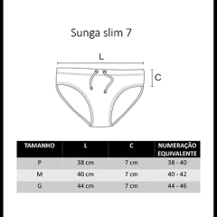 Sunga slim 7 verde militar canelado - SUNGAS FLORIPA