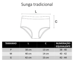 Sunga tradicional duas cores preto e verde canelado - SUNGAS FLORIPA
