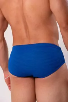 Sunga slim azul royal texturizado - SUNGAS FLORIPA