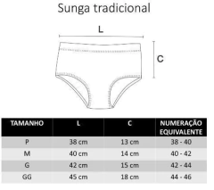 Sunga tradicional laranja canelado - SUNGAS FLORIPA