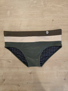 SUNGA CLÁSSICA 12 cm tricolor- marrom, nude e verde militar - comprar online