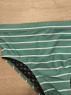SUNGA CLÁSSICA 12 cm verde e branco na internet